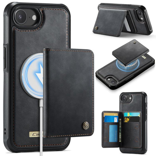 CaseMe Me80 Series Detachable Wallet Magnetic RFID Vegan Leather Phone Case, For iPhone 17e / 16e, For iPhone 17 Pro Max, For iPhone 17 Pro, For iPhone 17