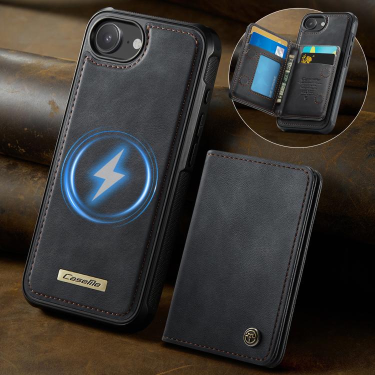 CaseMe Me80 Series Detachable Wallet Magnetic RFID Vegan Leather Phone Case, For iPhone 17e / 16e, For iPhone 17 Pro Max, For iPhone 17 Pro, For iPhone 17