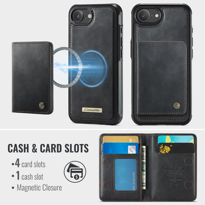 CaseMe Me80 Series Detachable Wallet Magnetic RFID Vegan Leather Phone Case, For iPhone 17e / 16e, For iPhone 17 Pro Max, For iPhone 17 Pro, For iPhone 17
