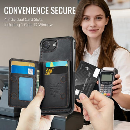 CaseMe Me80 Series Detachable Wallet Magnetic RFID Vegan Leather Phone Case, For iPhone 17e / 16e, For iPhone 17 Pro Max, For iPhone 17 Pro, For iPhone 17