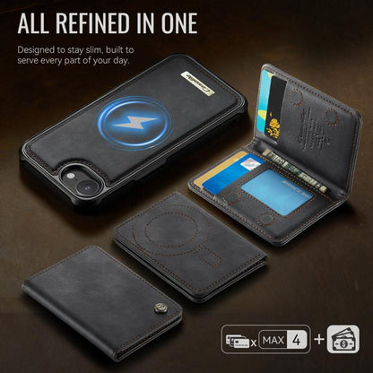 CaseMe Me80 Series Detachable Wallet Magnetic RFID Vegan Leather Phone Case, For iPhone 17e / 16e, For iPhone 17 Pro Max, For iPhone 17 Pro, For iPhone 17