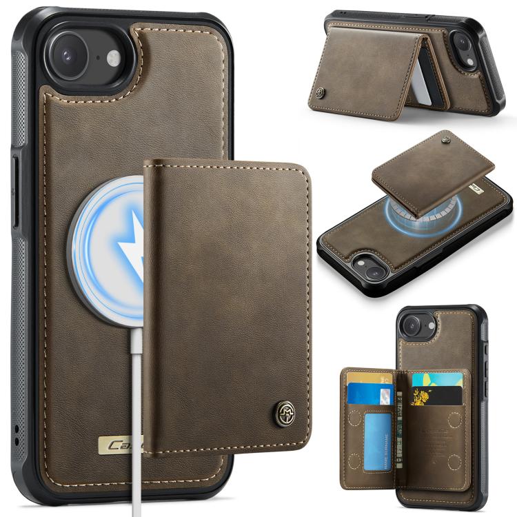 CaseMe Me80 Series Detachable Wallet Magnetic RFID Vegan Leather Phone Case, For iPhone 17e / 16e, For iPhone 17 Pro Max, For iPhone 17 Pro, For iPhone 17
