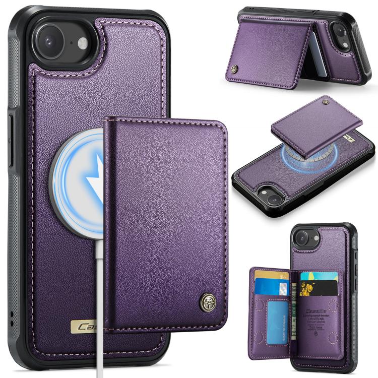 CaseMe Me80 Series Detachable Wallet Magnetic RFID Vegan Leather Phone Case, For iPhone 17e / 16e, For iPhone 17 Pro Max, For iPhone 17 Pro, For iPhone 17