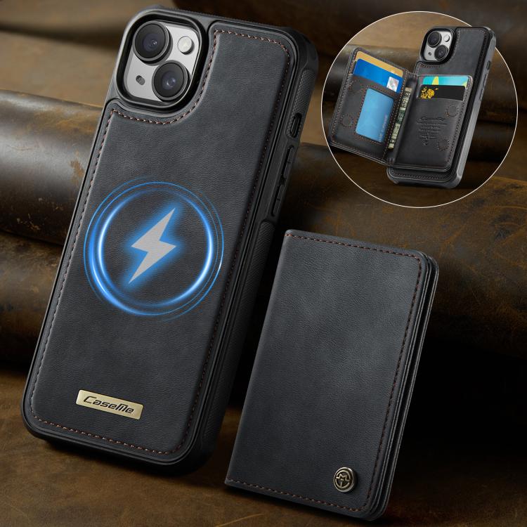 CaseMe Me80 Series Detachable Wallet Magnetic RFID Vegan Leather Phone Case, For iPhone 15, For iPhone 14, For iPhone 14 Pro, For iPhone 14 Pro Max