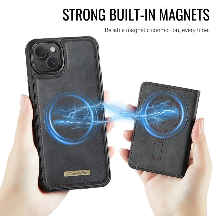 CaseMe Me80 Series Detachable Wallet Magnetic RFID Vegan Leather Phone Case, For iPhone 15, For iPhone 14, For iPhone 14 Pro, For iPhone 14 Pro Max
