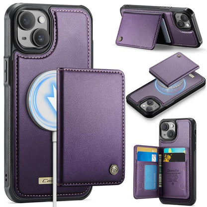 CaseMe Me80 Series Detachable Wallet Magnetic RFID Vegan Leather Phone Case, For iPhone 16, For iPhone 15 Pro Max, For iPhone 15 Pro, For iPhone 15 Plus / 14 Plus