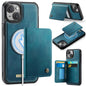 CaseMe Me80 Series Detachable Wallet Magnetic RFID Vegan Leather Phone Case, For iPhone 15, For iPhone 14, For iPhone 14 Pro, For iPhone 14 Pro Max