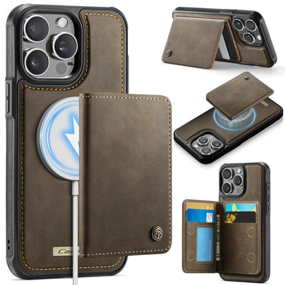 CaseMe Me80 Series Detachable Wallet Magnetic RFID Vegan Leather Phone Case, For iPhone 15, For iPhone 14, For iPhone 14 Pro, For iPhone 14 Pro Max