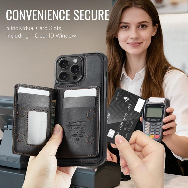 CaseMe Me80 Series Detachable Wallet Magnetic RFID Vegan Leather Phone Case, For iPhone 13 Pro Max, For iPhone 13 Pro, For iPhone 13, For iPhone 12 / 12 Pro