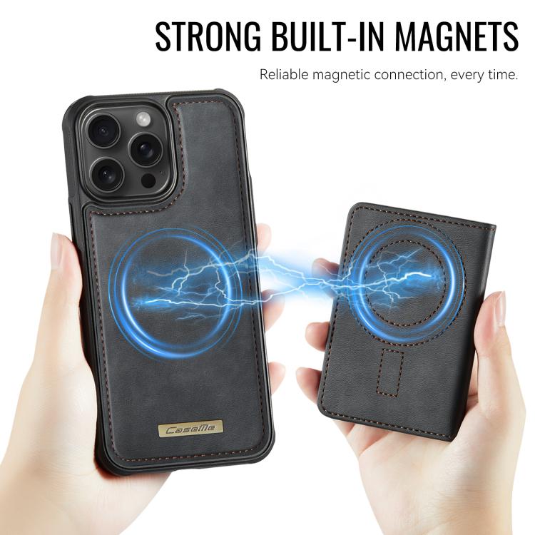 CaseMe Me80 Series Detachable Wallet Magnetic RFID Vegan Leather Phone Case, For iPhone 13 Pro Max, For iPhone 13 Pro, For iPhone 13, For iPhone 12 / 12 Pro