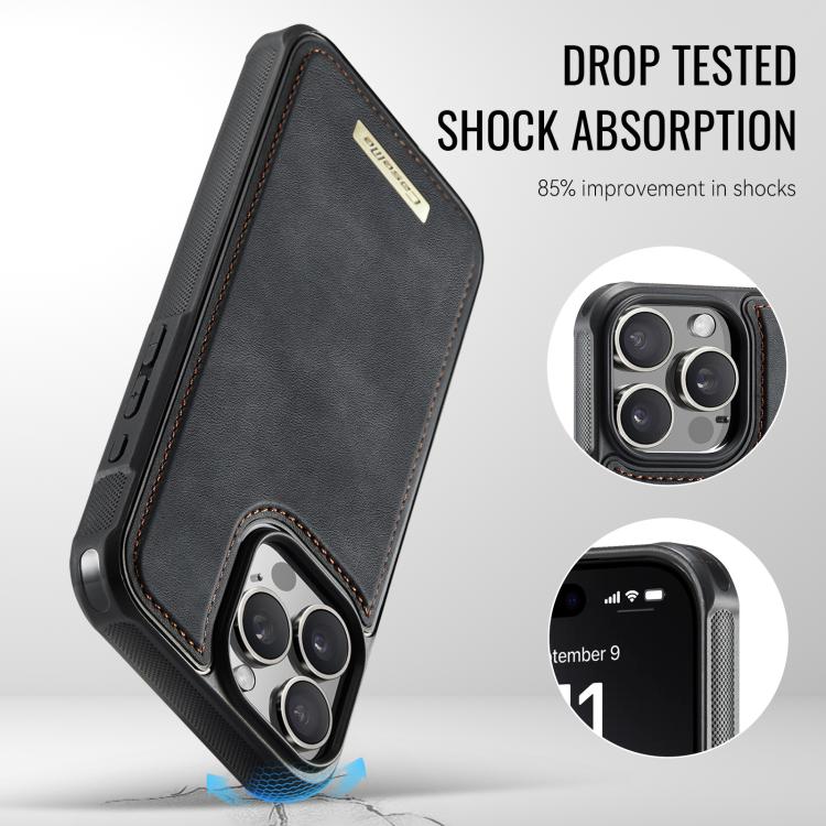 CaseMe Me80 Series Detachable Wallet Magnetic RFID Vegan Leather Phone Case, For iPhone 13 Pro Max, For iPhone 13 Pro, For iPhone 13, For iPhone 12 / 12 Pro