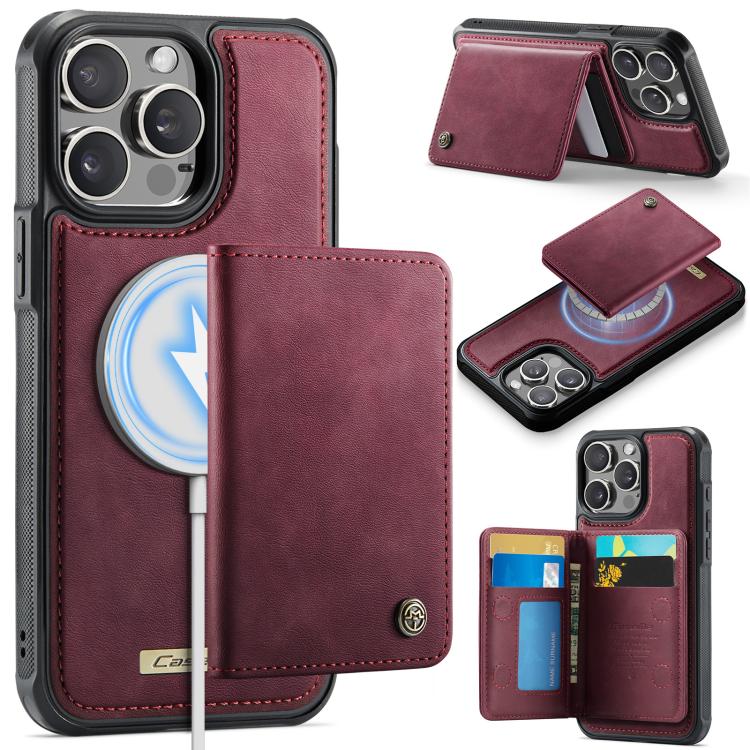 CaseMe Me80 Series Detachable Wallet Magnetic RFID Vegan Leather Phone Case, For iPhone 13 Pro Max, For iPhone 13 Pro, For iPhone 13, For iPhone 12 / 12 Pro