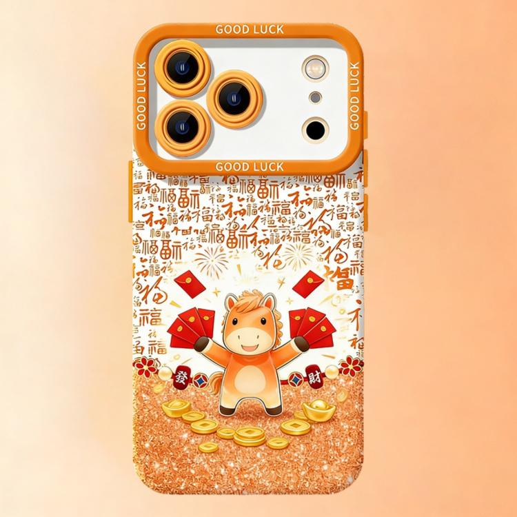 Year Of The Horse Liquid Silicone Full Coverage Shockproof Phone Case, For iPhone 17 Pro Max, For iPhone 17 Pro, For iPhone 17, For iPhone Air, For iPhone 16 Pro Max, For iPhone 16 Pro