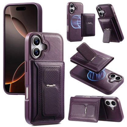 CaseNeo Retro Hinge Folding Wallet Magnetic Back Phone Case, For iPhone 17e / 16e, For iPhone 17 Pro Max, For iPhone 17 Pro, For iPhone 17, For iPhone Air, For iPhone 16 Pro Max