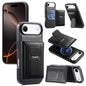 CaseNeo Retro Hinge Folding Wallet Magnetic Back Phone Case, For iPhone 17e / 16e, For iPhone 17 Pro Max, For iPhone 17 Pro, For iPhone 17, For iPhone Air, For iPhone 16 Pro Max
