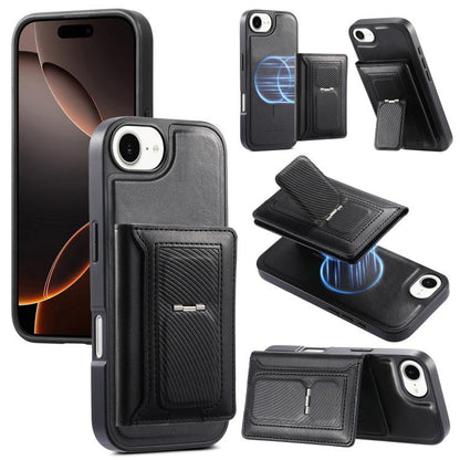 CaseNeo Retro Hinge Folding Wallet Magnetic Back Phone Case, For iPhone 17e / 16e, For iPhone 17 Pro Max, For iPhone 17 Pro, For iPhone 17, For iPhone Air, For iPhone 16 Pro Max