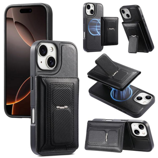 CaseNeo Retro Hinge Folding Wallet Magnetic Back Phone Case, For iPhone 13