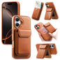 CaseNeo Retro Multi-Card Bag Magnetic Back Phone Case, For iPhone 16 Pro, For iPhone 16 Plus, For iPhone 16, For iPhone 15 Pro Max, For iPhone 15 Pro, For iPhone 15 Plus