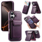 CaseNeo Retro Multi-Card Bag Magnetic Back Phone Case, For iPhone 16 Pro, For iPhone 16 Plus, For iPhone 16, For iPhone 15 Pro Max, For iPhone 15 Pro, For iPhone 15 Plus