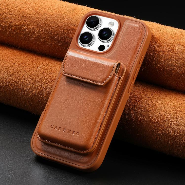 CaseNeo Retro Multi-Card Bag Magnetic Back Phone Case, For iPhone 16 Pro, For iPhone 16 Plus, For iPhone 16, For iPhone 15 Pro Max, For iPhone 15 Pro, For iPhone 15 Plus