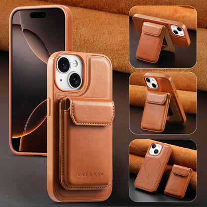 CaseNeo Retro Multi-Card Bag Magnetic Back Phone Case, For iPhone 13