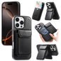 CaseNeo Retro Multi-Card Bag Magnetic Back Phone Case, For iPhone 15, For iPhone 14, For iPhone 14 Pro, For iPhone 14 Pro Max, For iPhone 13 Pro Max, For iPhone 13 Pro
