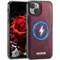 CaseMe C69 Series Magnetic Vegan Leather Back Phone Case, For iPhone 11 Pro, For iPhone 17e /16e, For iPhone 15 Plus / 14 Plus, For iPhone 12 / 12 Pro