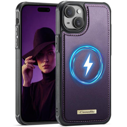 CaseMe C69 Series Magnetic Vegan Leather Back Phone Case, For iPhone 11 Pro, For iPhone 17e /16e, For iPhone 15 Plus / 14 Plus, For iPhone 12 / 12 Pro