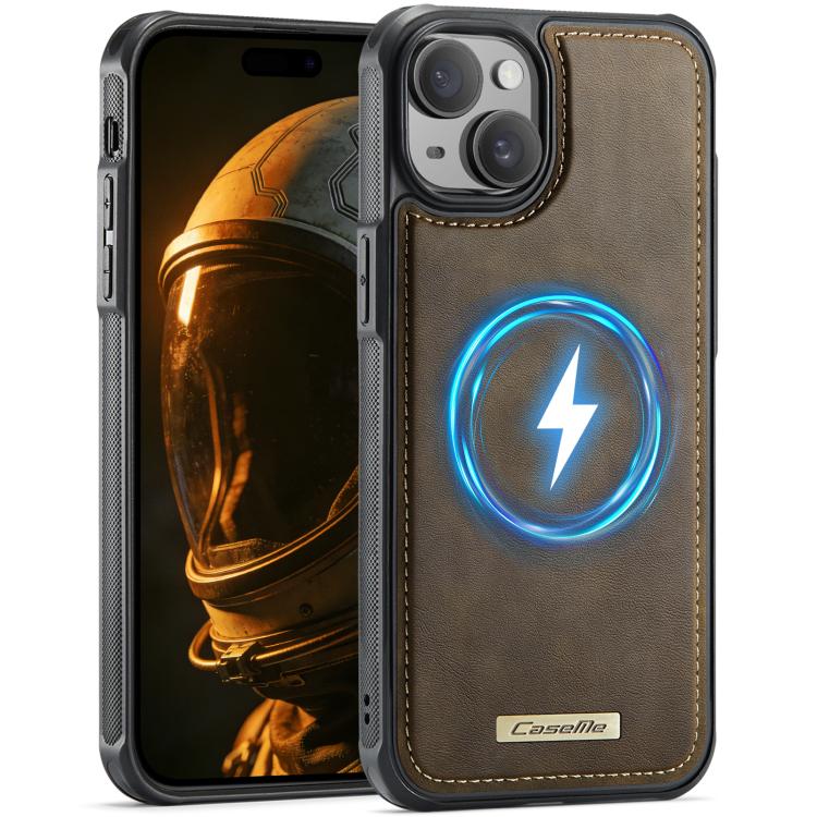 CaseMe C69 Series Magnetic Vegan Leather Back Phone Case, For iPhone 15 Pro Max, For iPhone 15 Pro, For iPhone 15, For iPhone 14