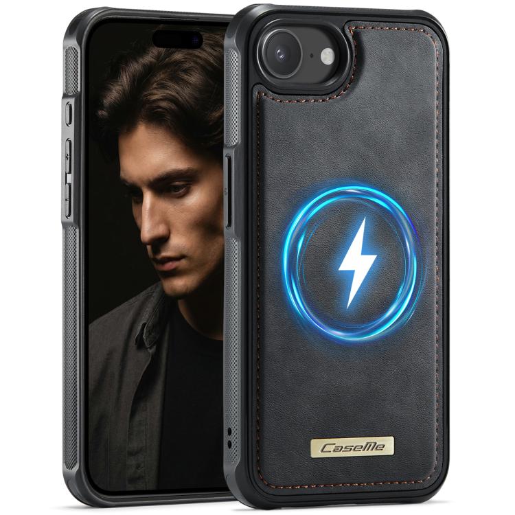 CaseMe C69 Series Magnetic Vegan Leather Back Phone Case, For iPhone 11 Pro, For iPhone 17e /16e, For iPhone 15 Plus / 14 Plus, For iPhone 12 / 12 Pro