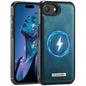 CaseMe C69 Series Magnetic Vegan Leather Back Phone Case, For iPhone 11 Pro, For iPhone 17e /16e, For iPhone 15 Plus / 14 Plus, For iPhone 12 / 12 Pro
