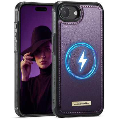 CaseMe C69 Series Magnetic Vegan Leather Back Phone Case, For iPhone 11 Pro, For iPhone 17e /16e, For iPhone 15 Plus / 14 Plus, For iPhone 12 / 12 Pro