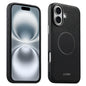 Suteni G8 Magnetic Triangle Texture Vegan Leather Back Phone Case, For iPhone 18 Pro / 17 Pro, For iPhone 18 Pro Max / 17 Pro Max, For iPhone 17, For iPhone 16 Pro Max, For iPhone 16 Pro, For iPhone 16, For iPhone 15 Pro Max, For iPhone 15 Pro