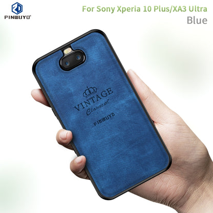 PINWUYO Shockproof Waterproof Full Coverage TPU + PU cloth+Anti-shock cotton Protective Case  for