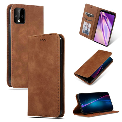 Retro Skin Feel Business Magnetic Horizontal Flip Leather Case for Google Pixel 4