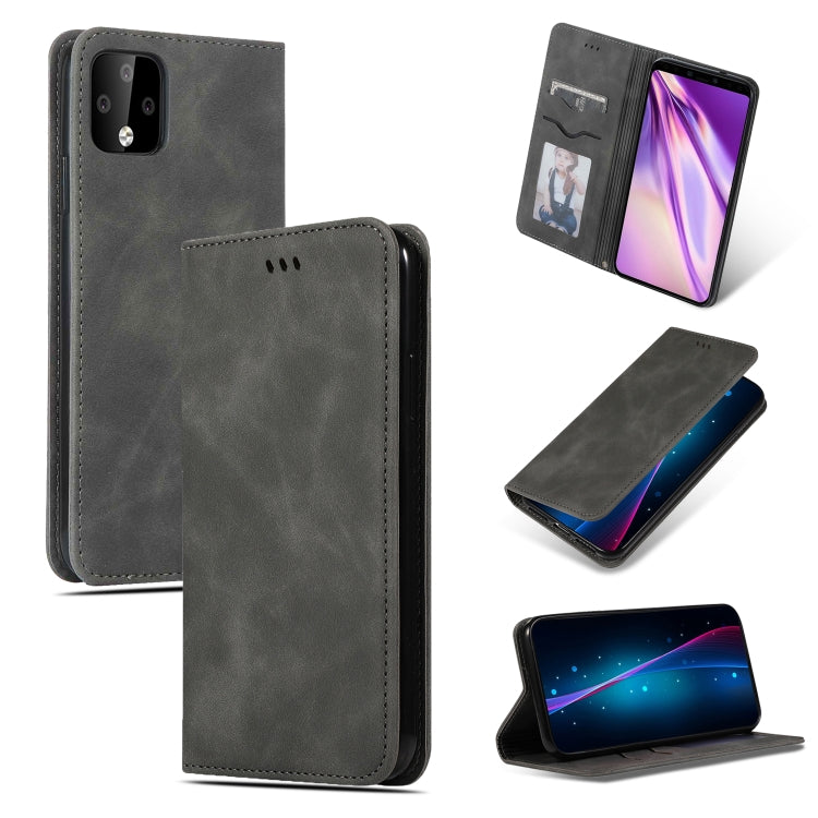 Retro Skin Feel Business Magnetic Horizontal Flip Leather Case for Google Pixel 4XL