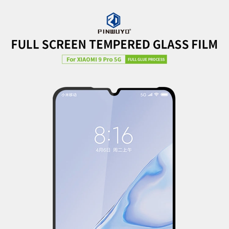 PINWUYO 9H 2.5D Full Screen Tempered Glass Film