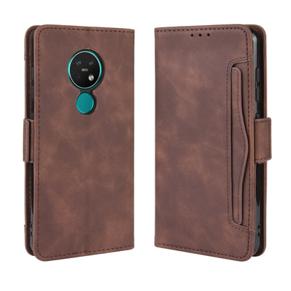 For Nokia 7.2 / 6.2 Wallet Style Skin Feel Calf Pattern Leather Case ，with Separate Card Slot