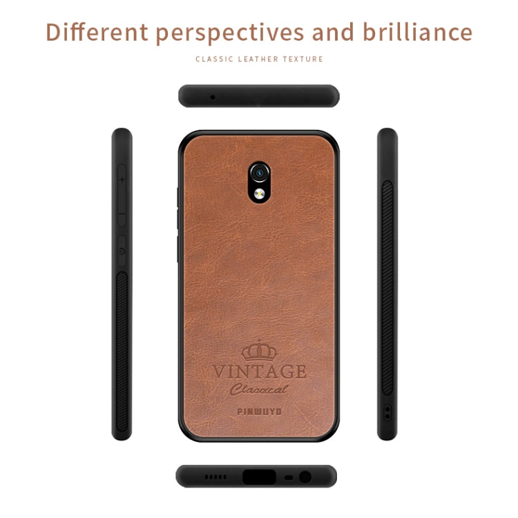 PINWUYO Pin Rui Series Classical Leather, PC + TPU + PU Leather Waterproof And Anti-fall All-inclusive Protective Shell