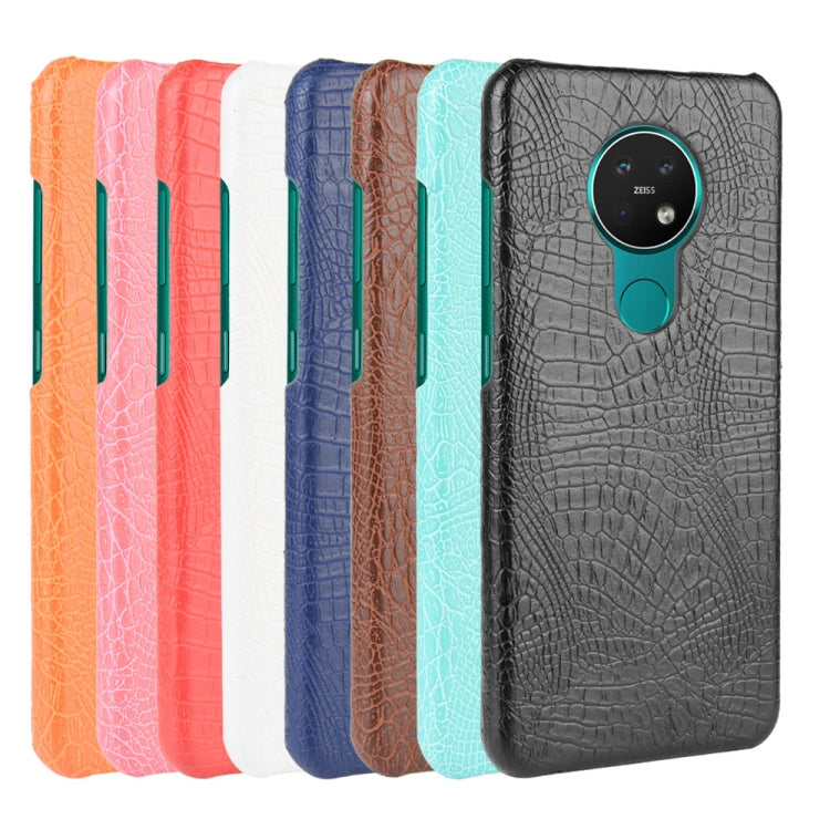 For Nokia 7.2 / 6.2 Shockproof Crocodile Texture PC + PU Case