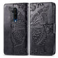 For One Plus 7T Pro  Butterfly Love Flower Embossed Horizontal Flip Leather Case with Bracket Lanyard Card Slot Wallet