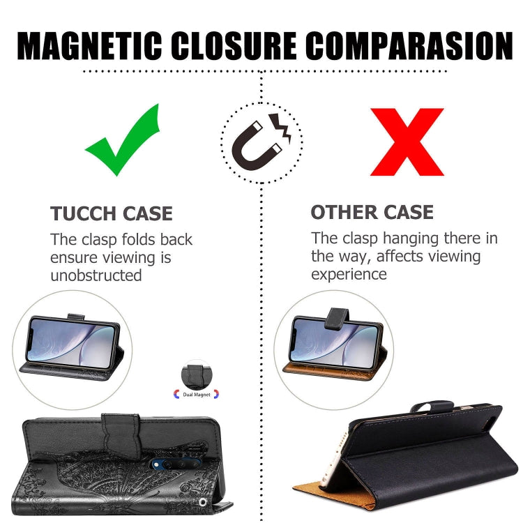 For One Plus 7T Pro  Butterfly Love Flower Embossed Horizontal Flip Leather Case with Bracket Lanyard Card Slot Wallet, For OnePlus 7T Pro, For One Plus 7T Pro