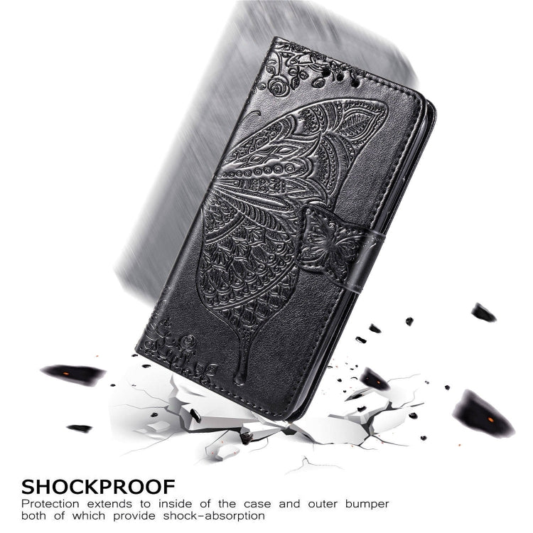 For One Plus 7T Pro  Butterfly Love Flower Embossed Horizontal Flip Leather Case with Bracket Lanyard Card Slot Wallet, For OnePlus 7T Pro, For One Plus 7T Pro