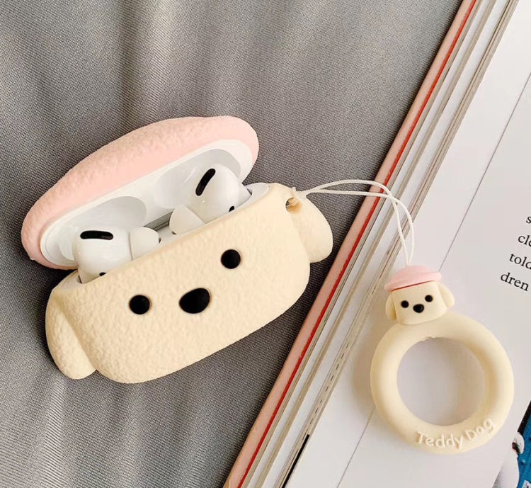 For Apple AirPods Pro Teddy Dog Bluetooth Headphone Protective Case