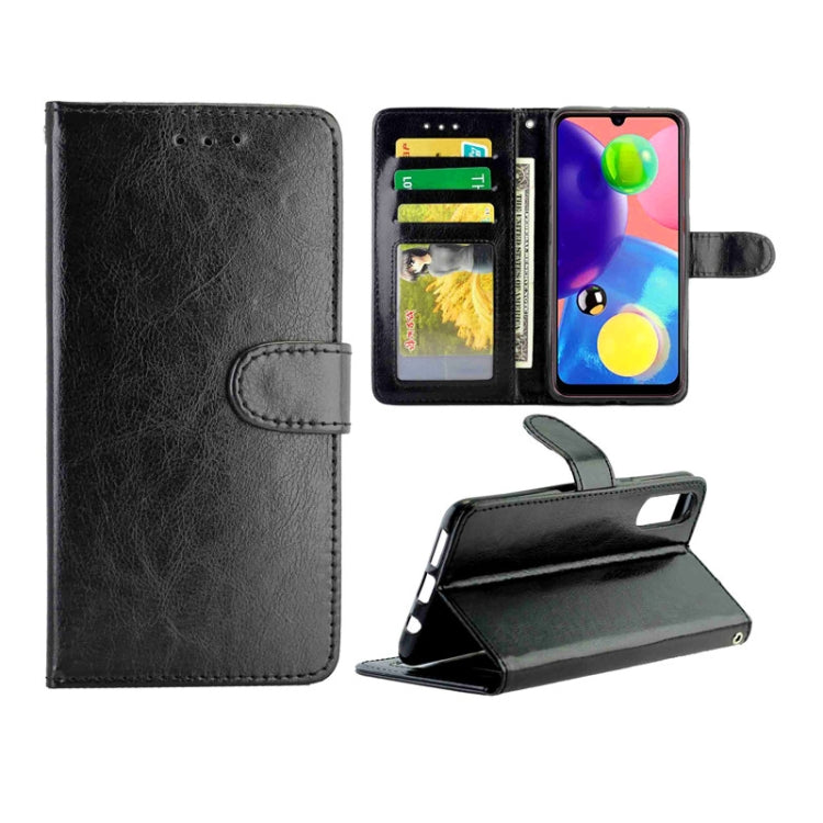 Crazy Horse Texture Leather Horizontal Flip Protective Case with Holder & Card Slots & Wallet & Photo Frame