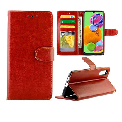 Crazy Horse Texture Leather Horizontal Flip Protective Case with Holder & Card Slots & Wallet & Photo Frame