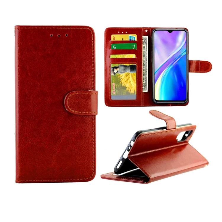 Crazy Horse Texture Leather Horizontal Flip Protective Case with Holder & Card Slots & Wallet & Photo Frame