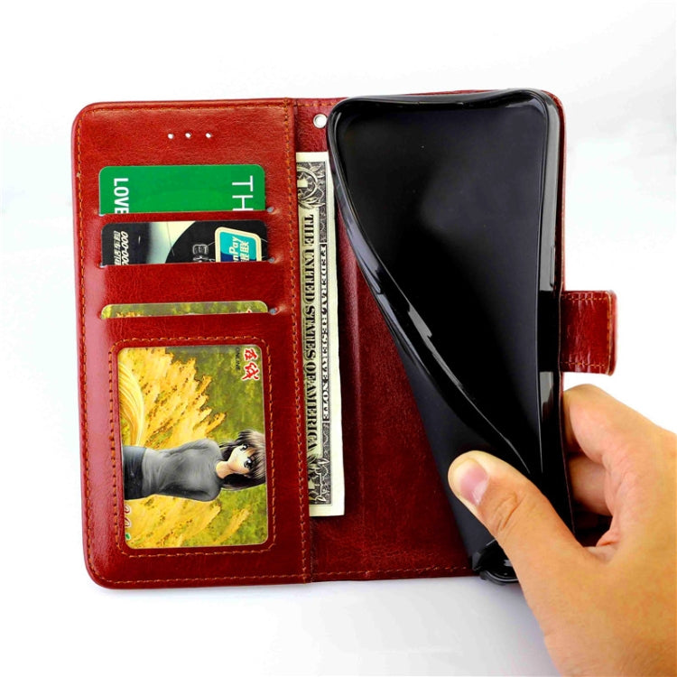 Crazy Horse Texture Leather Horizontal Flip Protective Case with Holder & Card Slots & Wallet & Photo Frame