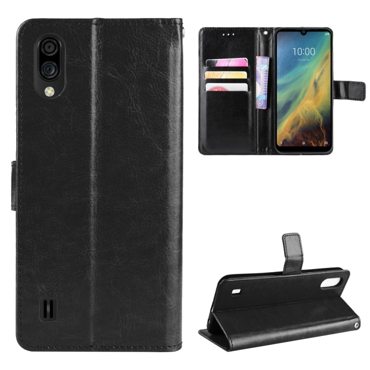 For ZTE Blade A5 2020 Retro Crazy Horse Texture Horizontal Flip Leather Case with Holder & Card Slots & Photo Frame