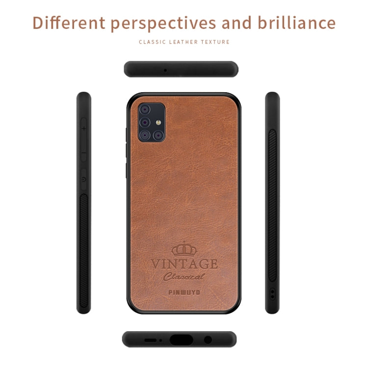 PINWUYO Pin Rui Series Classical Leather Texture PC + TPU Waterproof  Anti-fall All-inclusive Protective Case Shell